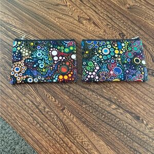 Handmade Colorful Circle Design Change Purses/Wallets
